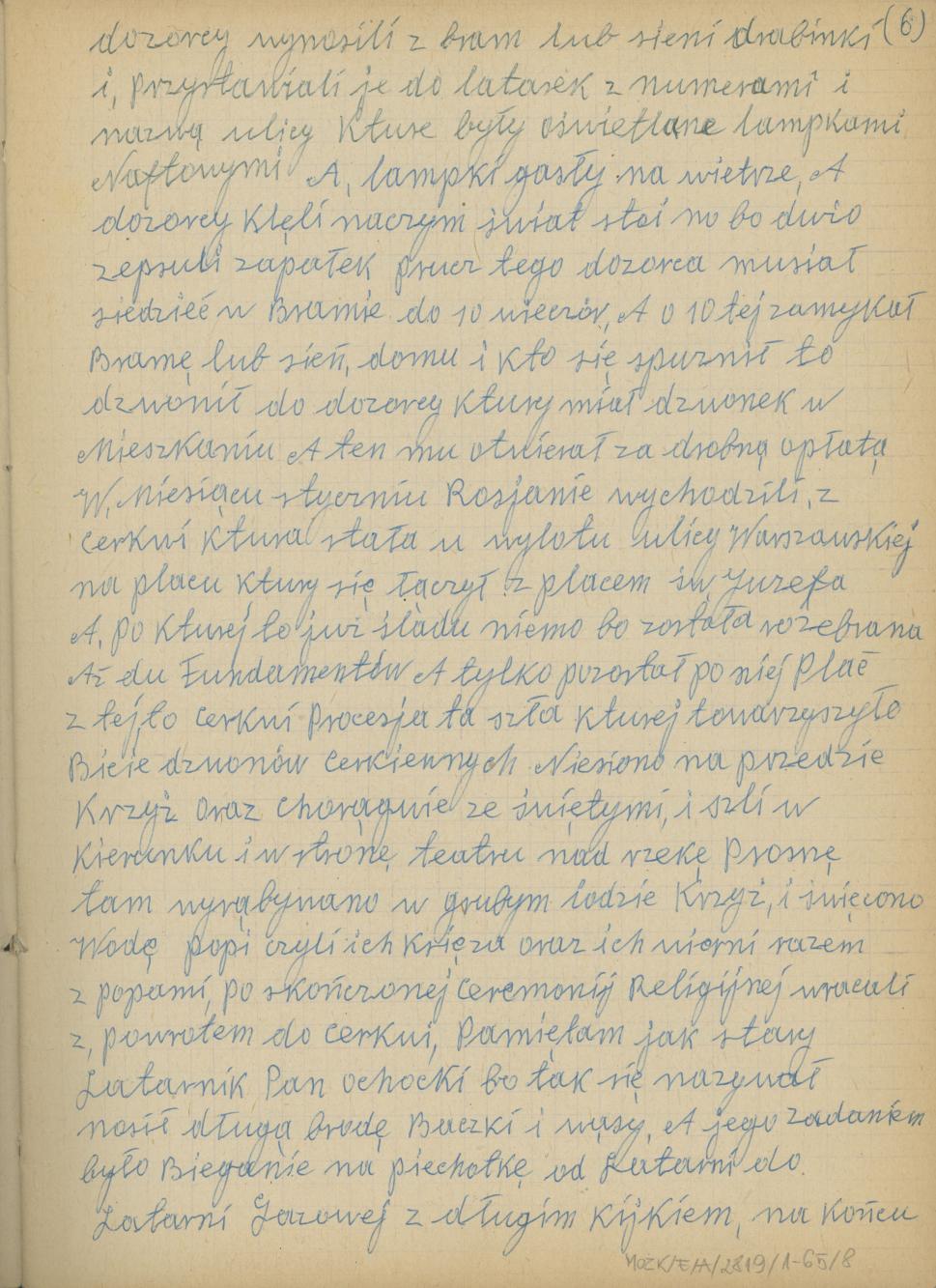 Mój pamiętnik oraz wspomnienia z moich młodych lat i z przeżyć z czasów I wojny światowej, cz. 1