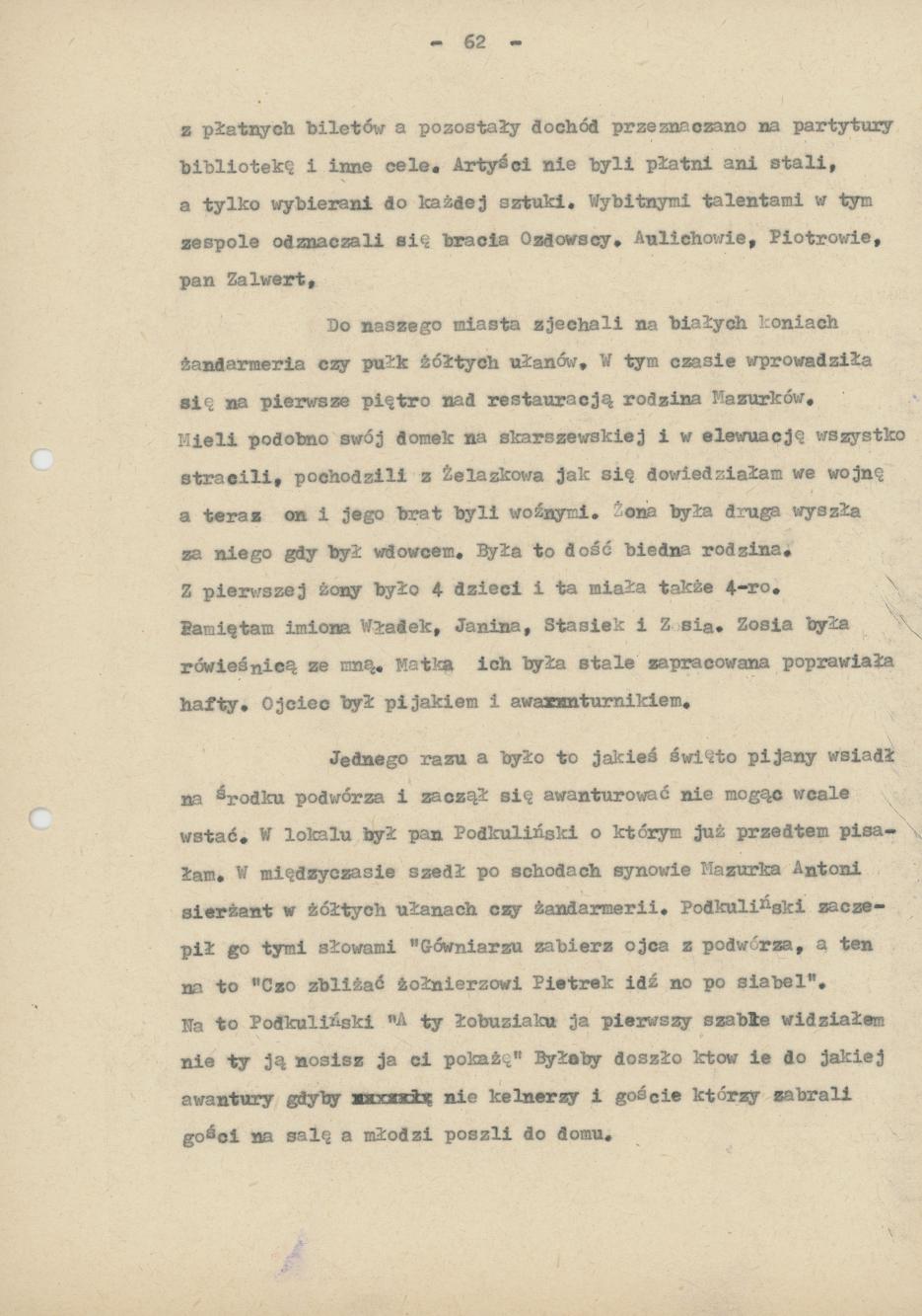 II część Pamiętnika rodzinnego i znajomych "Moi, ja i moje miasto", cz. 5