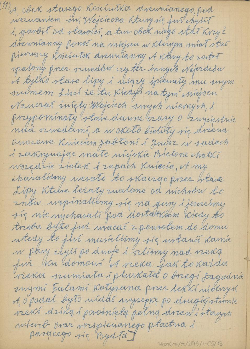 Mój pamiętnik oraz wspomnienia z moich młodych lat i z przeżyć z czasów I wojny światowej, cz. 1