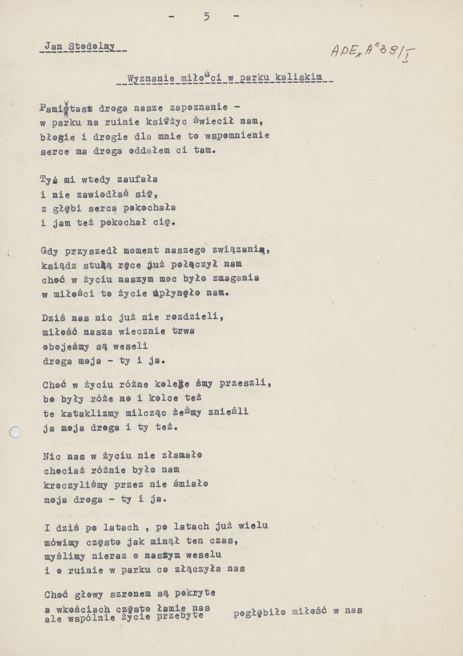 Zbiór wierszy, cz. 1