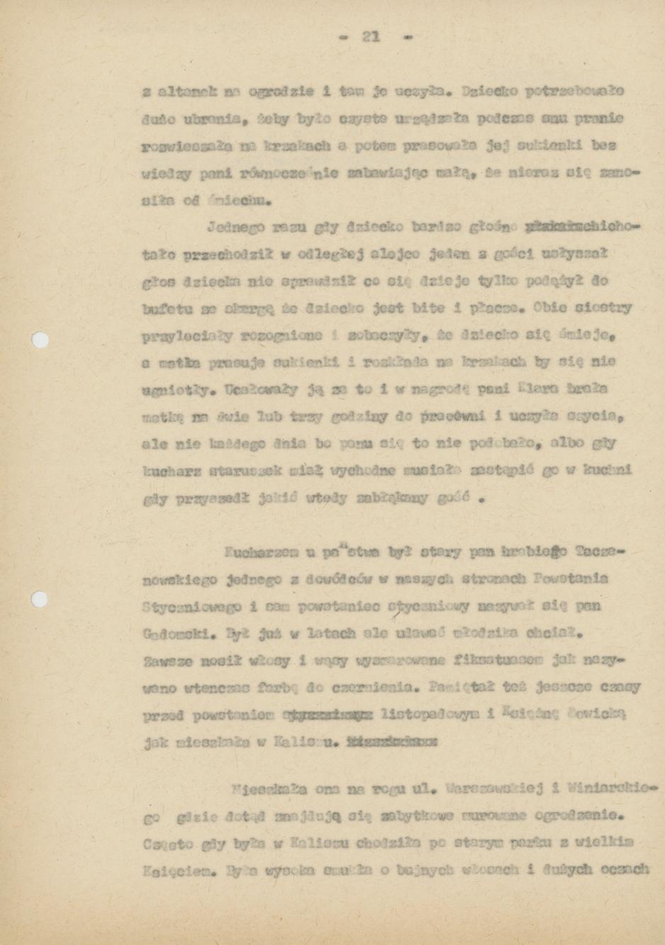 Pamiętnik Genowefy Górczyńskiej "Moi, ja i moje miasto", cz. 2