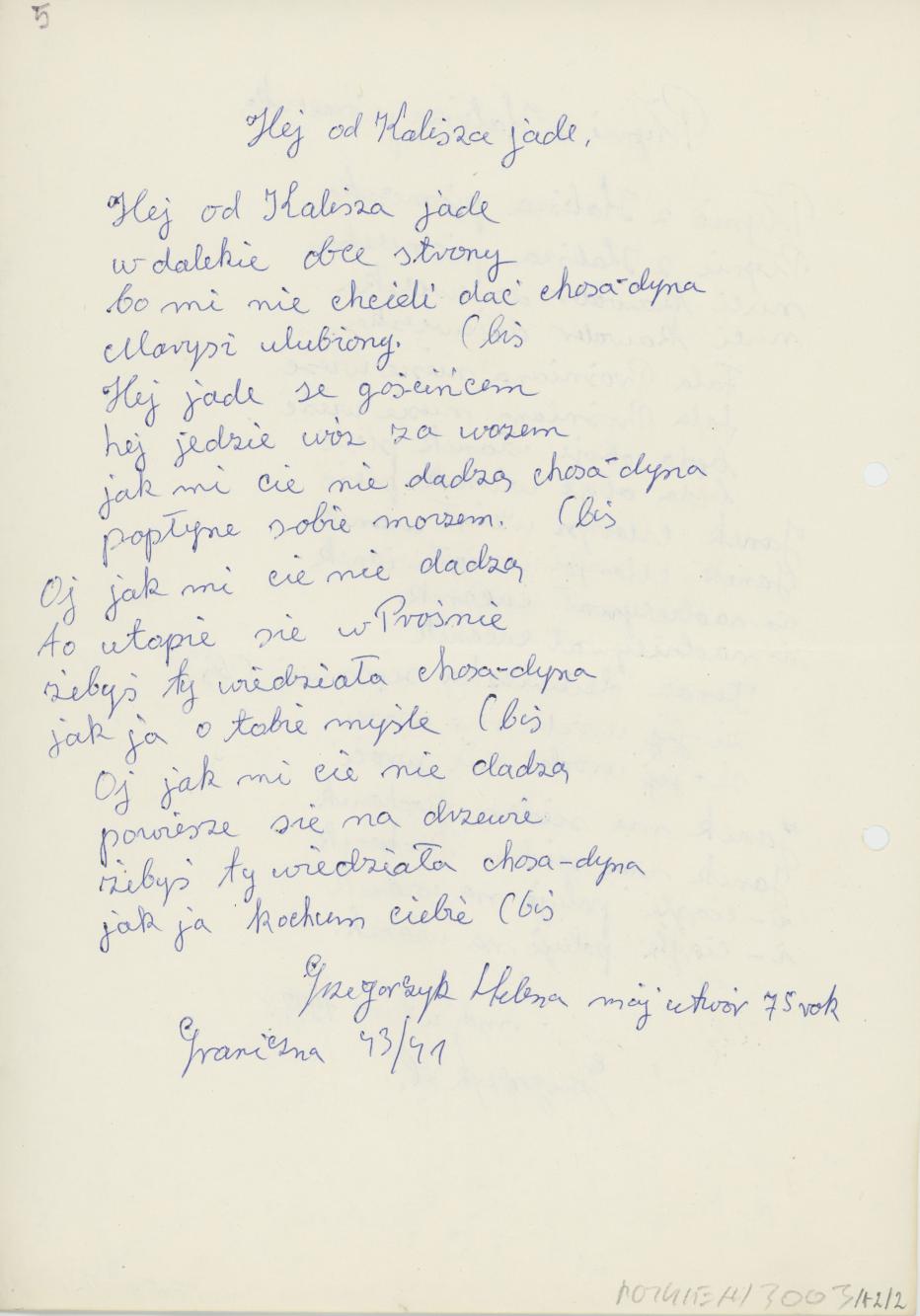 Płynie z Kalisza piosneczka