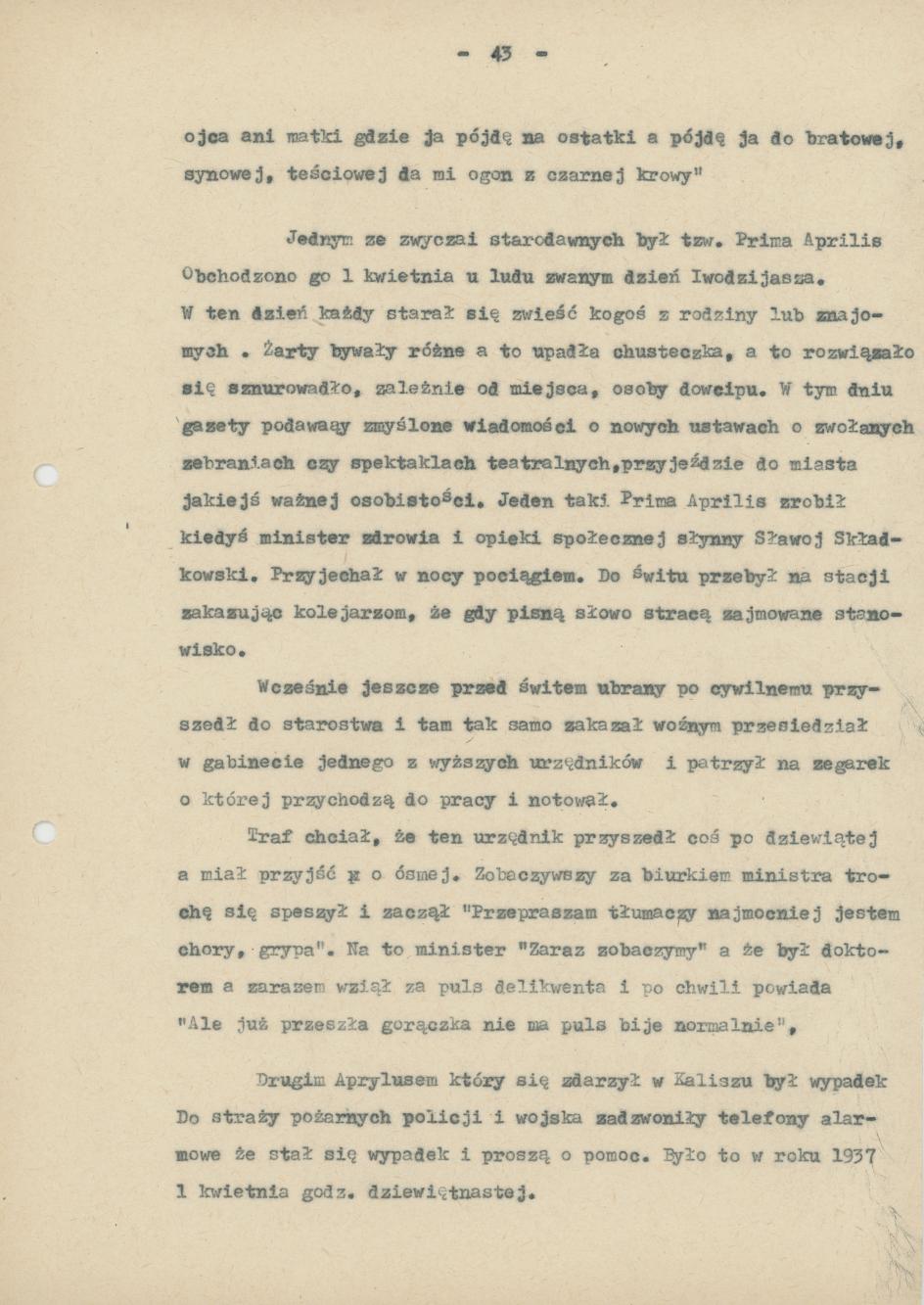 II część Pamiętnika rodzinnego i znajomych "Moi, ja i moje miasto", cz. 4