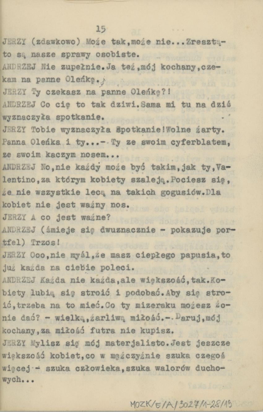 Przedświt wolności - obraz sceniczny ze śpiewami i tańcami, cz. 1