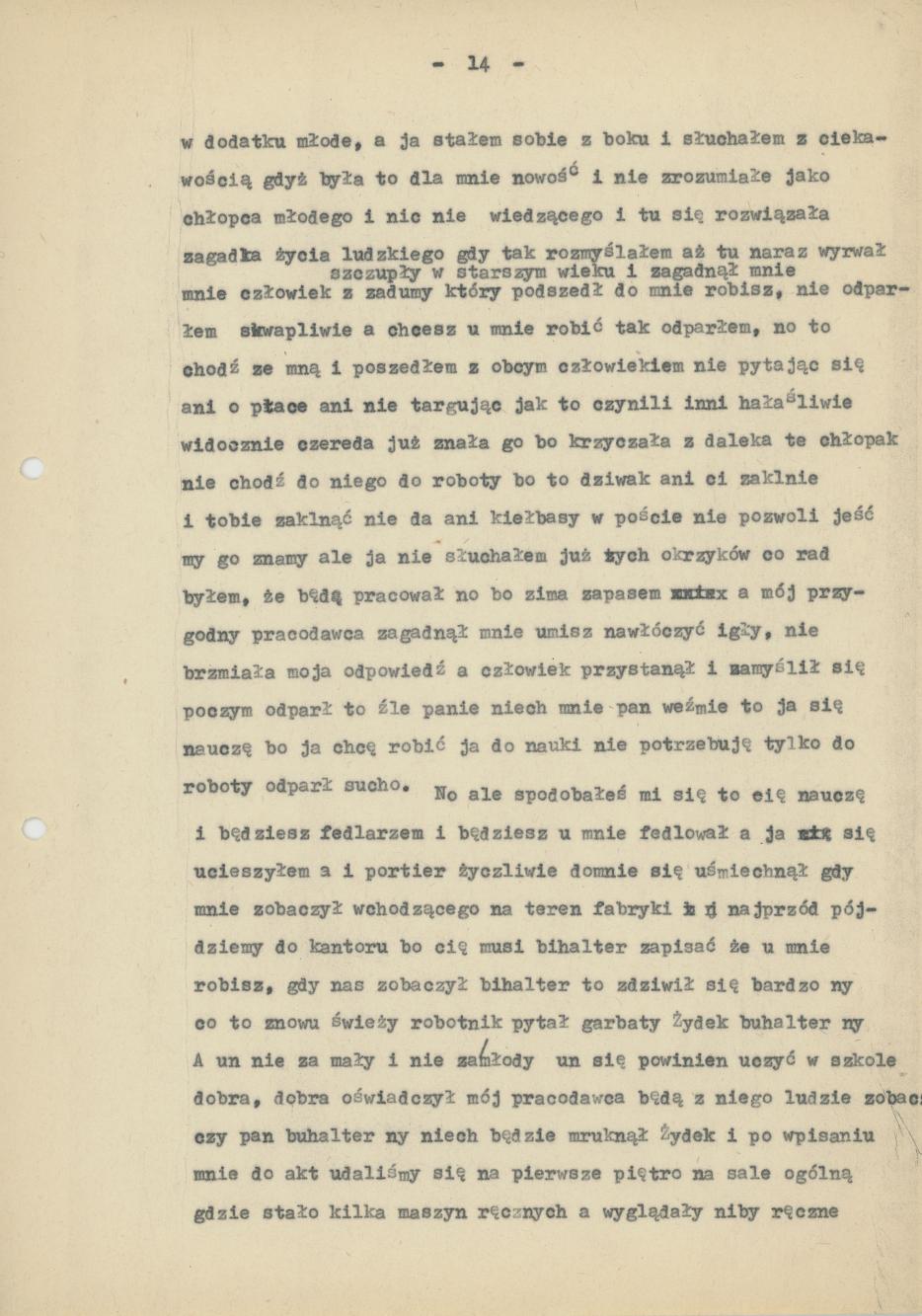 Mój pamiętnik oraz wspomnienia z moich młodych lat i z przeżyć z czasów I wojny światowej, cz. 2