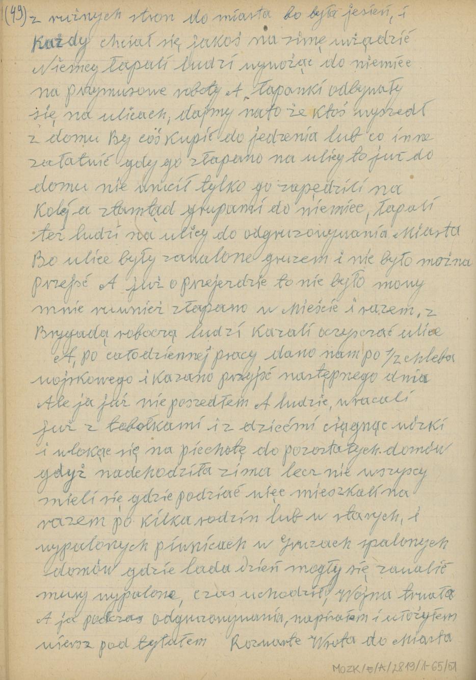 Mój pamiętnik oraz wspomnienia z moich młodych lat i z przeżyć z czasów I wojny światowej, cz. 4