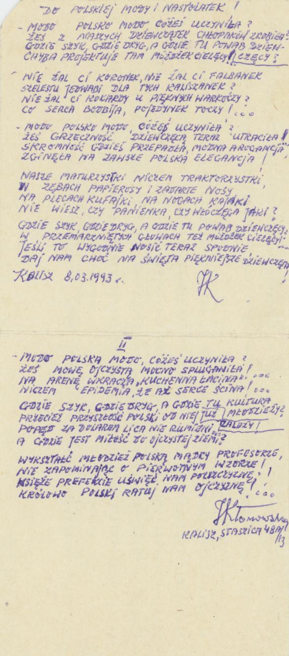 Do Polskiej Mody i Nastolatek