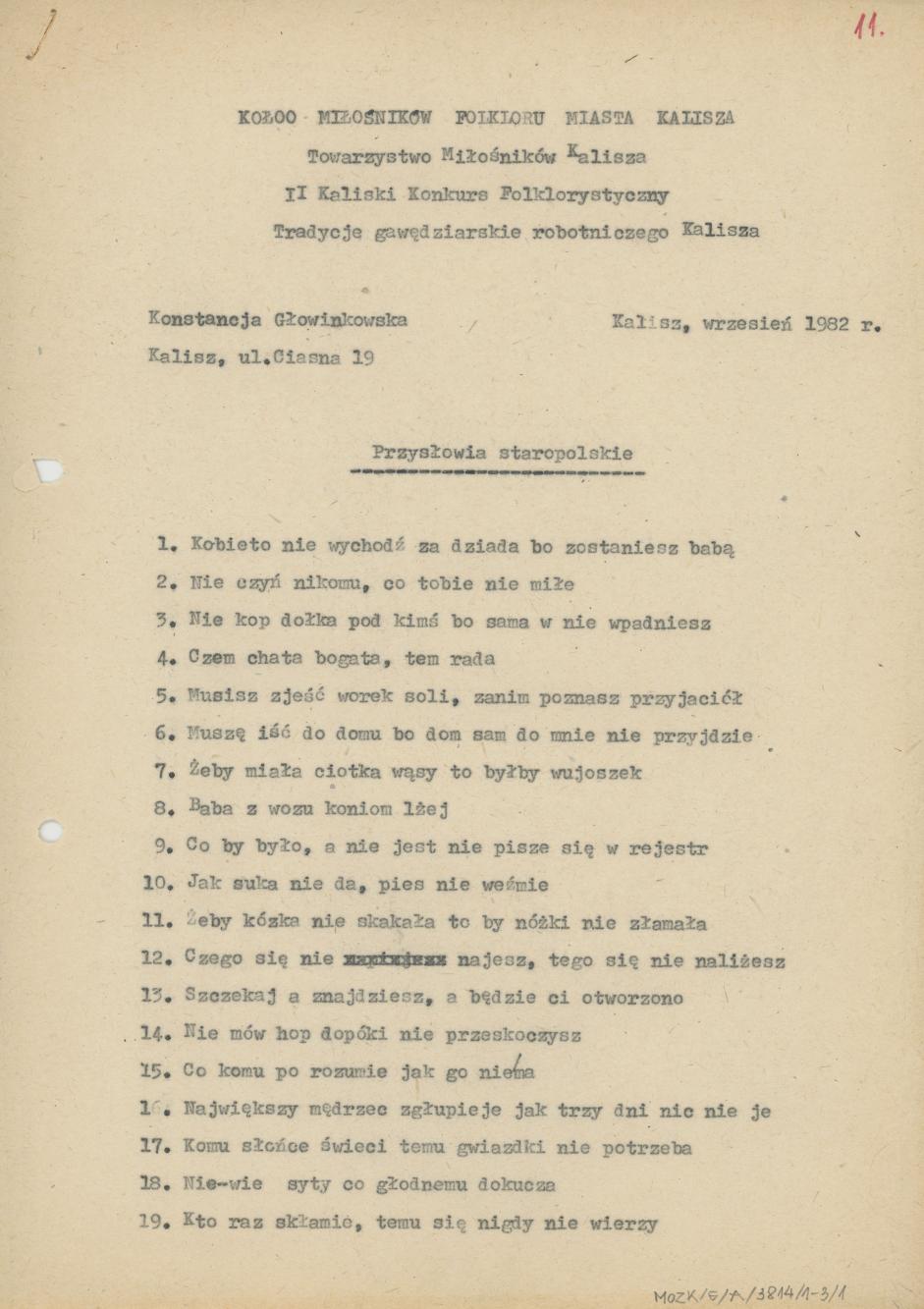 Przysłowia staropolskie