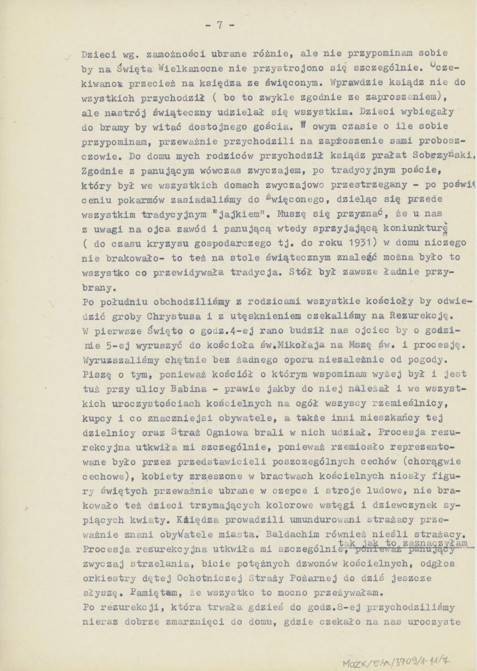 Moje dzieciństwo - wspomnienia z ulicy Babinej