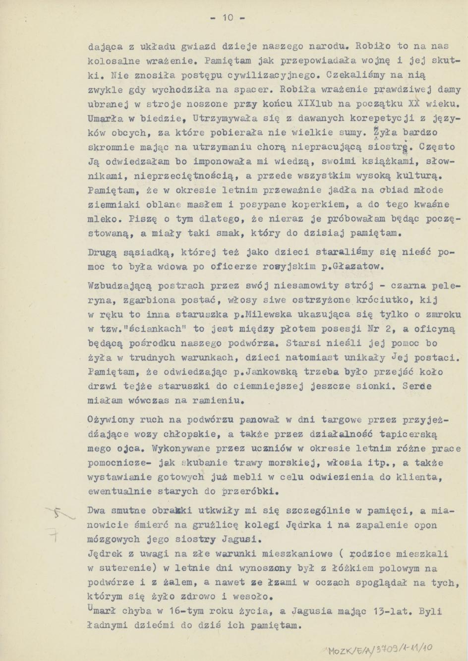 Moje dzieciństwo - wspomnienia z ulicy Babinej