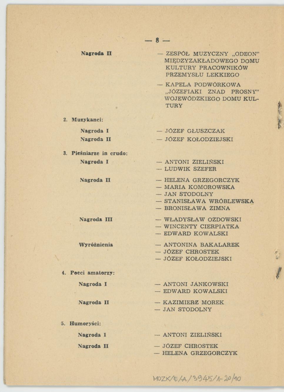 Na tropach folkloru miasta Kalisza - sprawozdanie z Konkursu Folklorystycznego, cz. 1