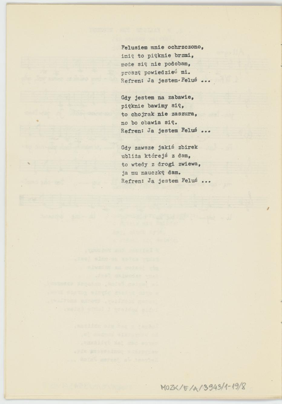 W Kaliszu nad Prosną - zbiór pieśni, cz. 1