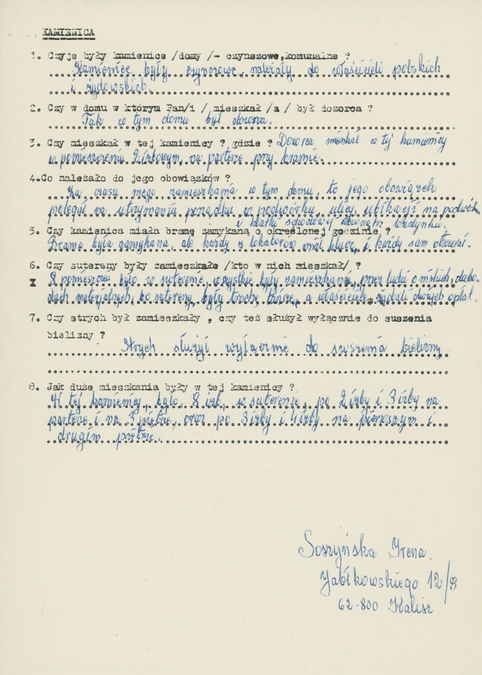 Ulica, podwórko, kamienica