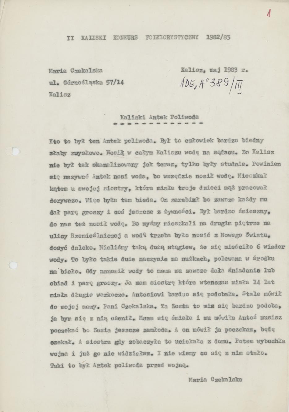 Kaliski Antek Poliwoda