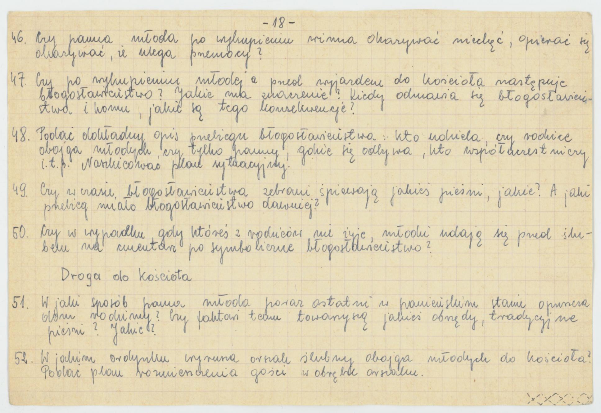 Zwyczaje i obrzędy weselne - wytyczne konkursu Koła Miłośników Folkloru Miasta Kalisza, cz. 2