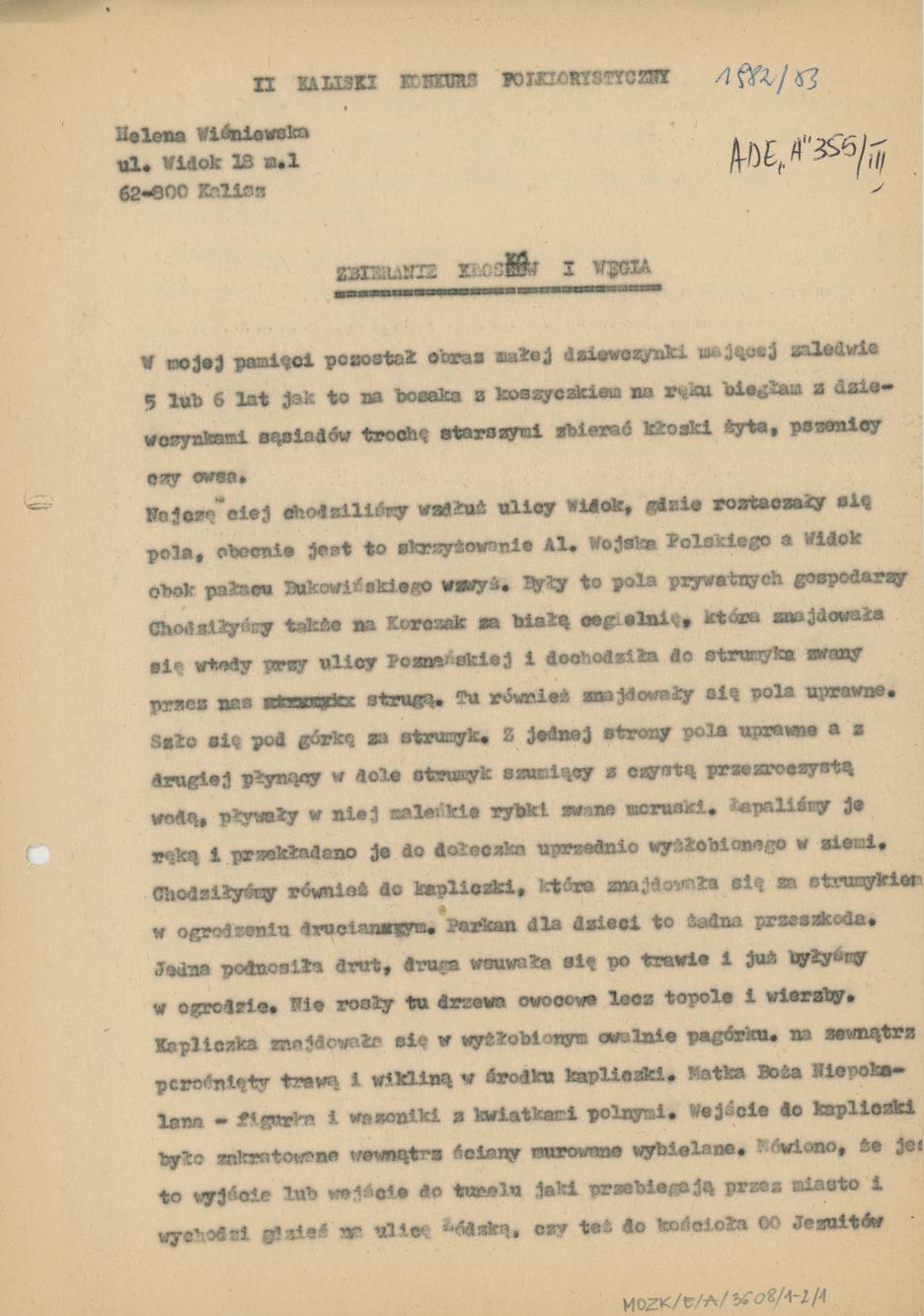 Zbieranie kłosków i węgla