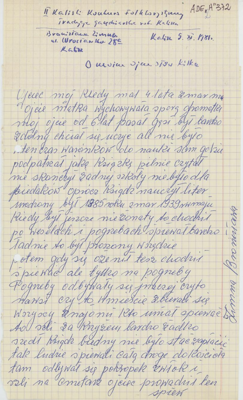 O moim ojcu słów kilka