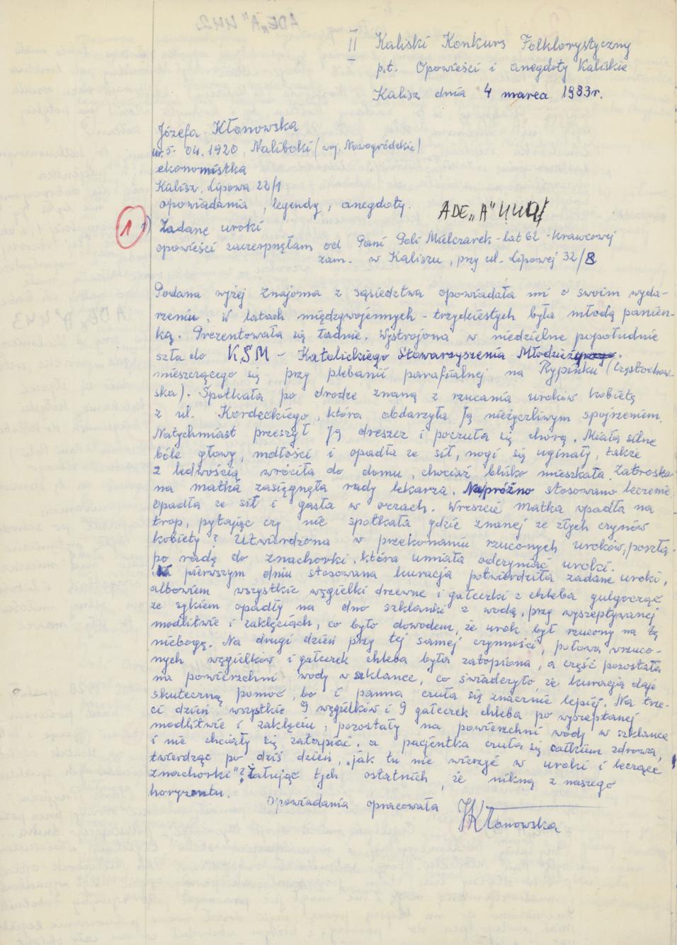 Zbiór opowieści i anegdot kaliskich