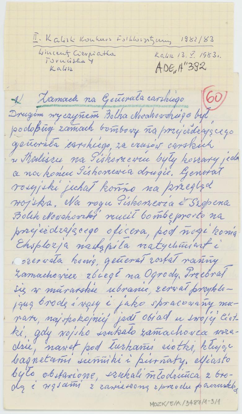 Zamach na Generała Carskiego