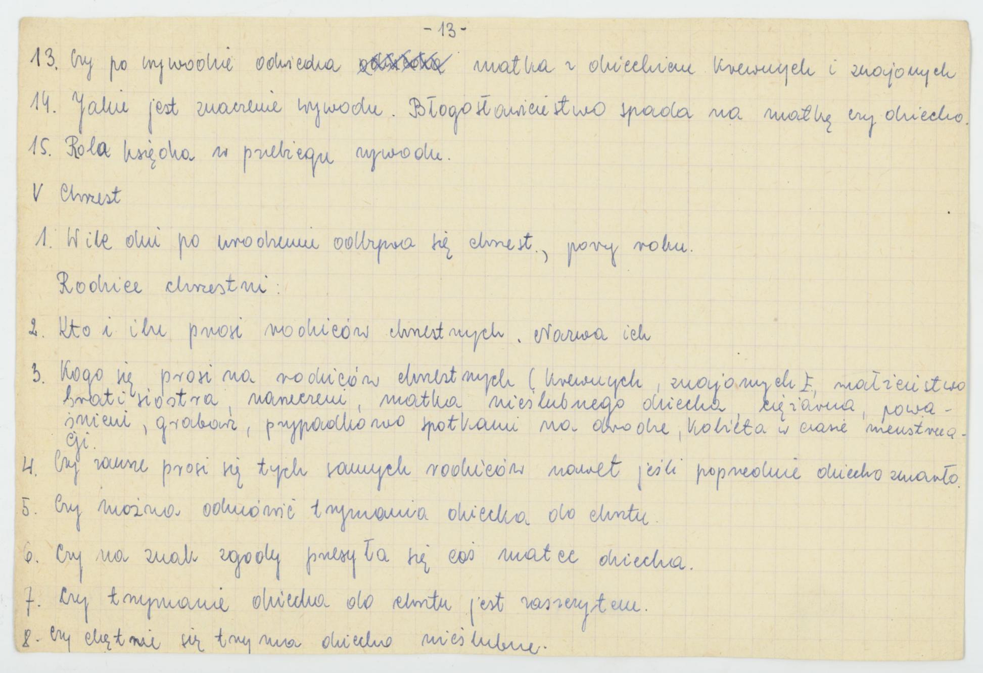 Narodziny - wytyczne konkursu Koła Miłośników Folkloru Miasta Kalisza, cz. 2