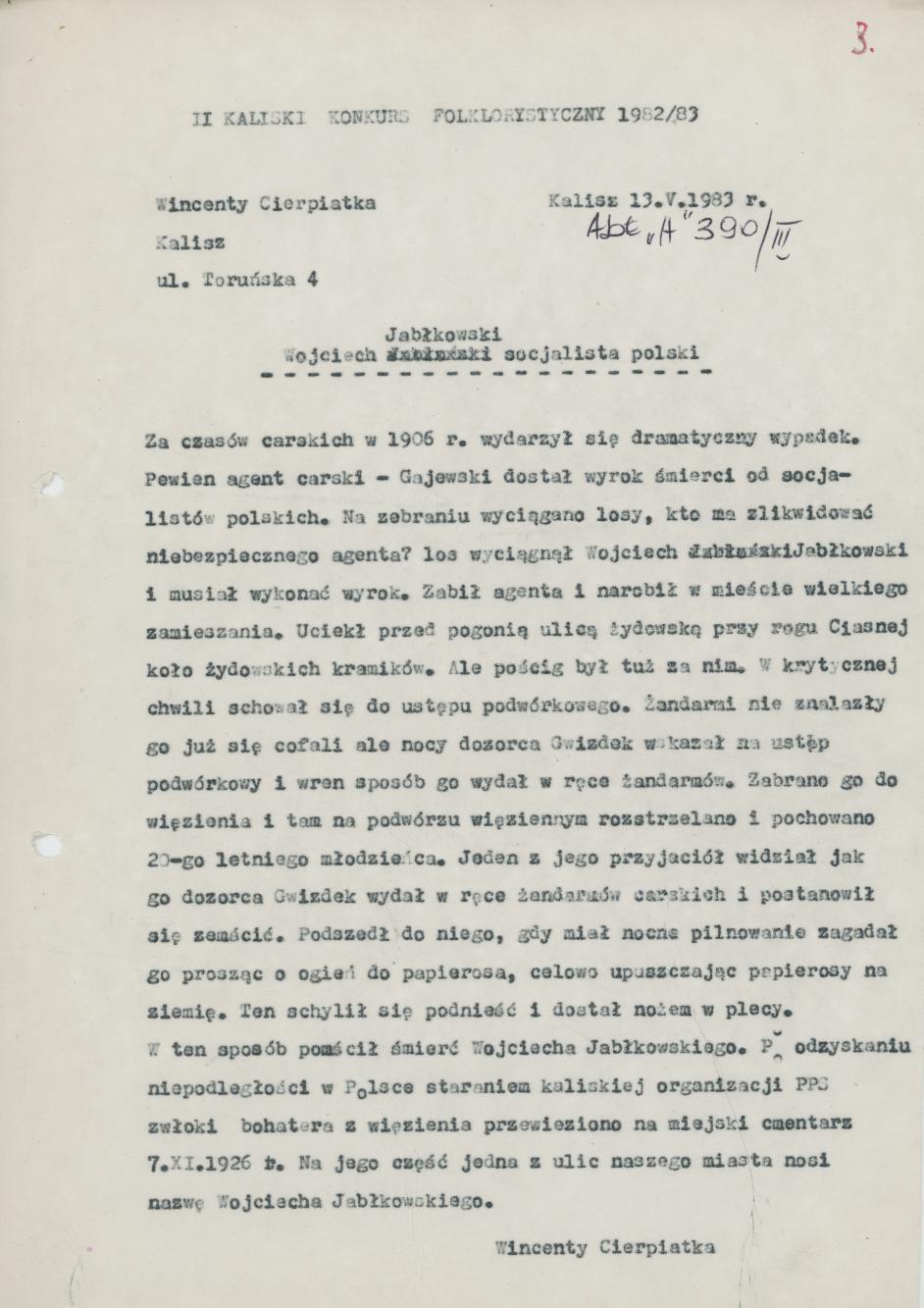 Wojciech Jabłkowski, socjalista polski