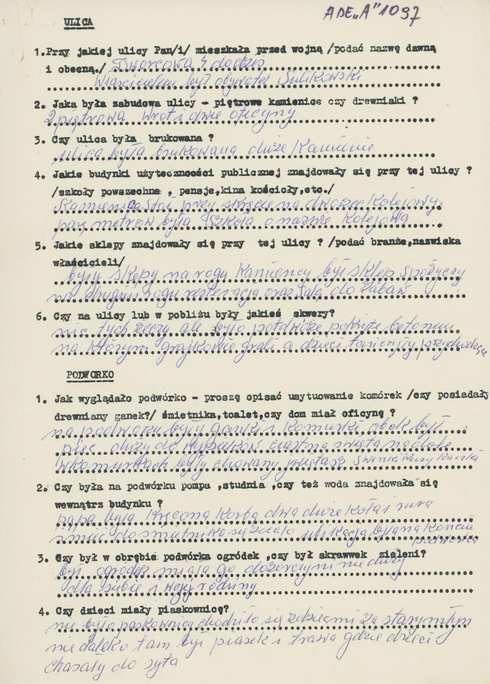 Ulica, podwórko, kamienica