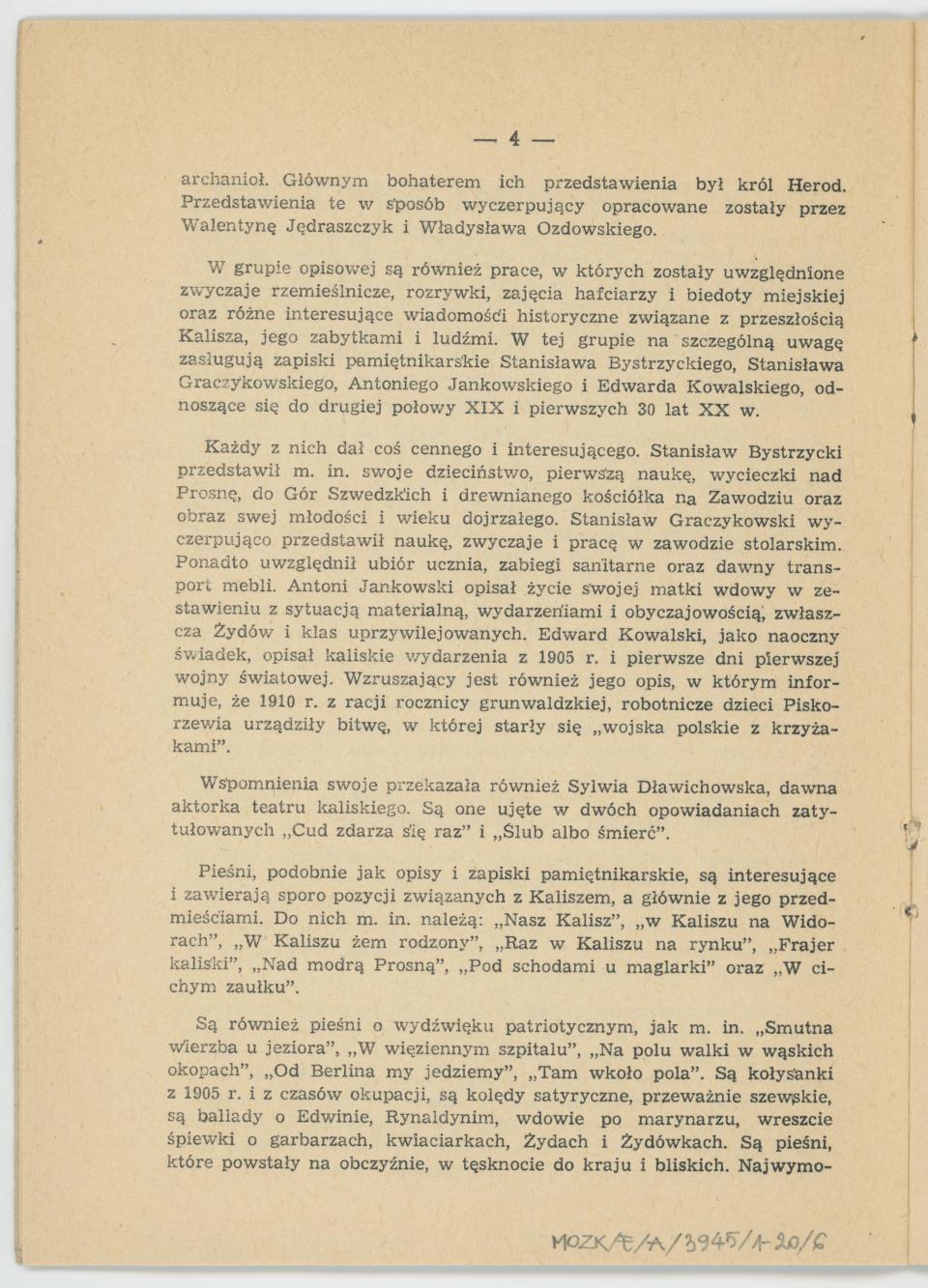 Na tropach folkloru miasta Kalisza - sprawozdanie z Konkursu Folklorystycznego, cz. 1