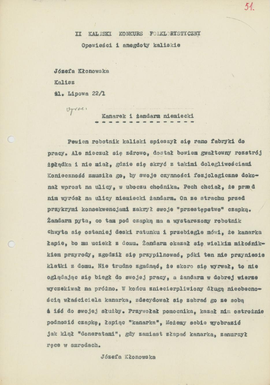 Kanarek i żandarm niemiecki