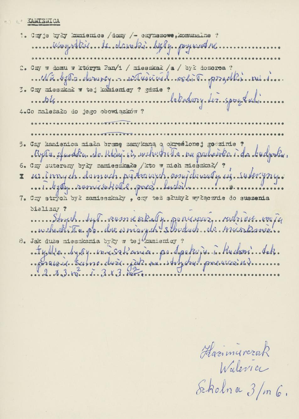 Ulica, podwórko, kamienica