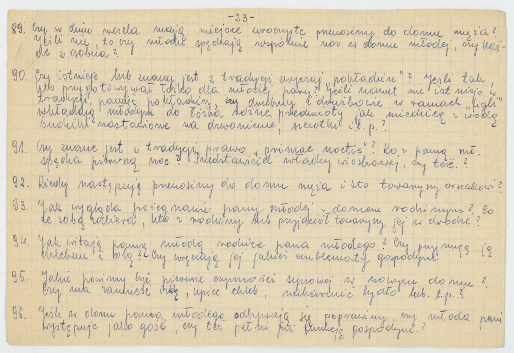 Zwyczaje i obrzędy weselne - wytyczne konkursu Koła Miłośników Folkloru Miasta Kalisza, cz. 2