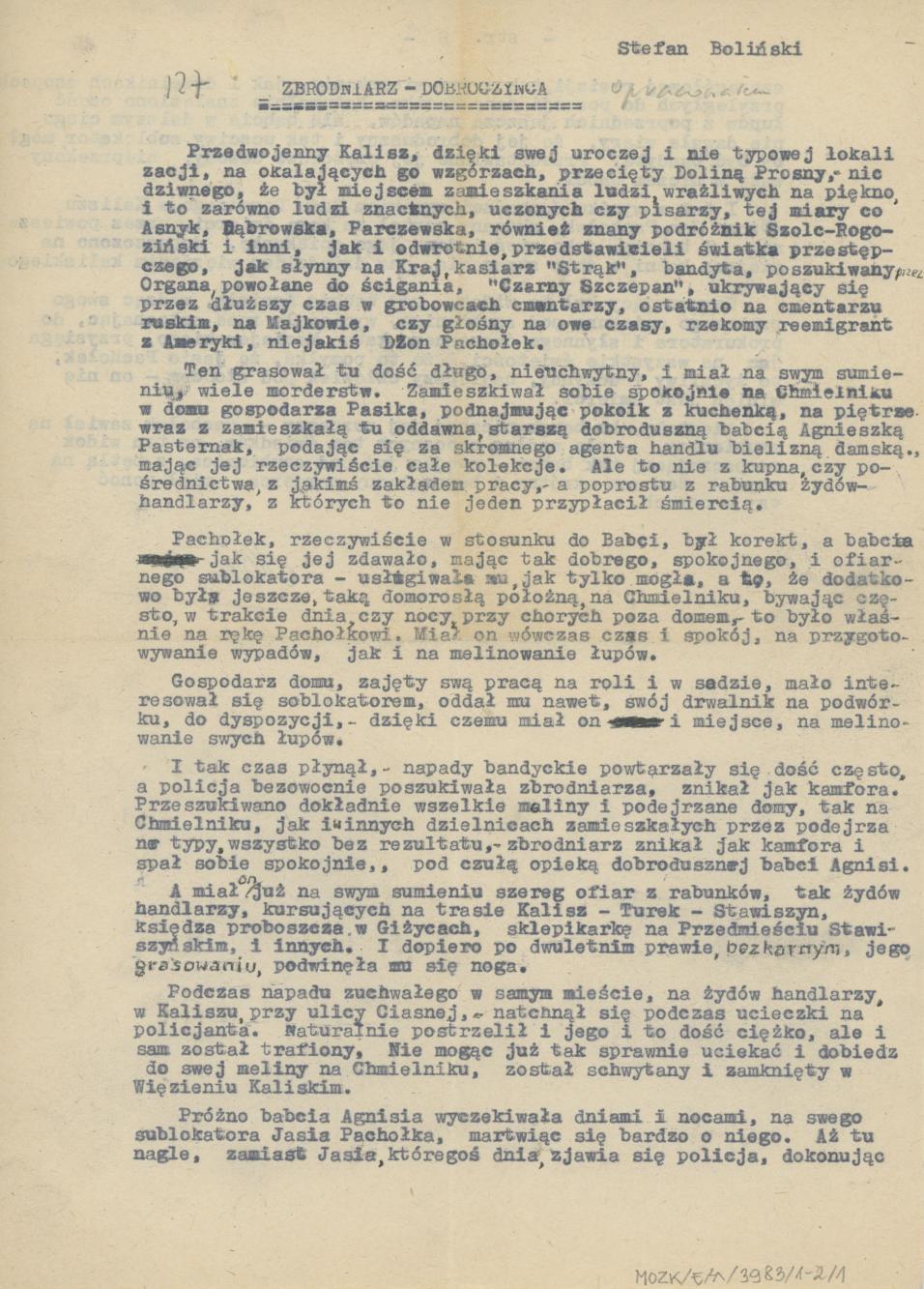 Zbrodniarz - dobroczyńca