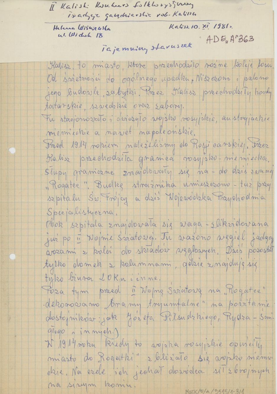 Tajemniczy staruszek