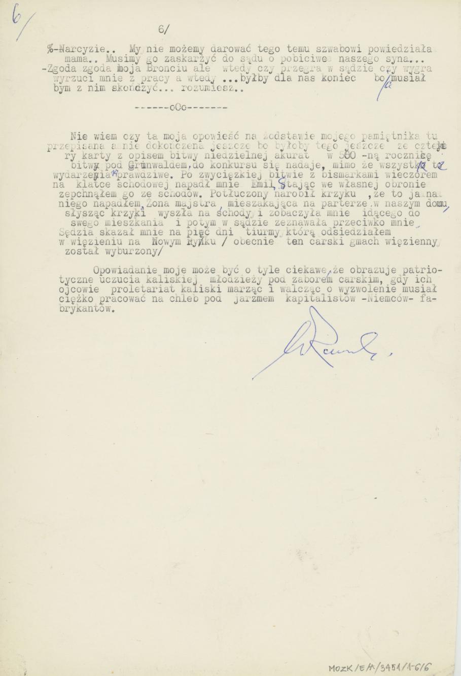 Opowieść o zabawach młodzieży kaliskiej w okresie 1908-1910 r.