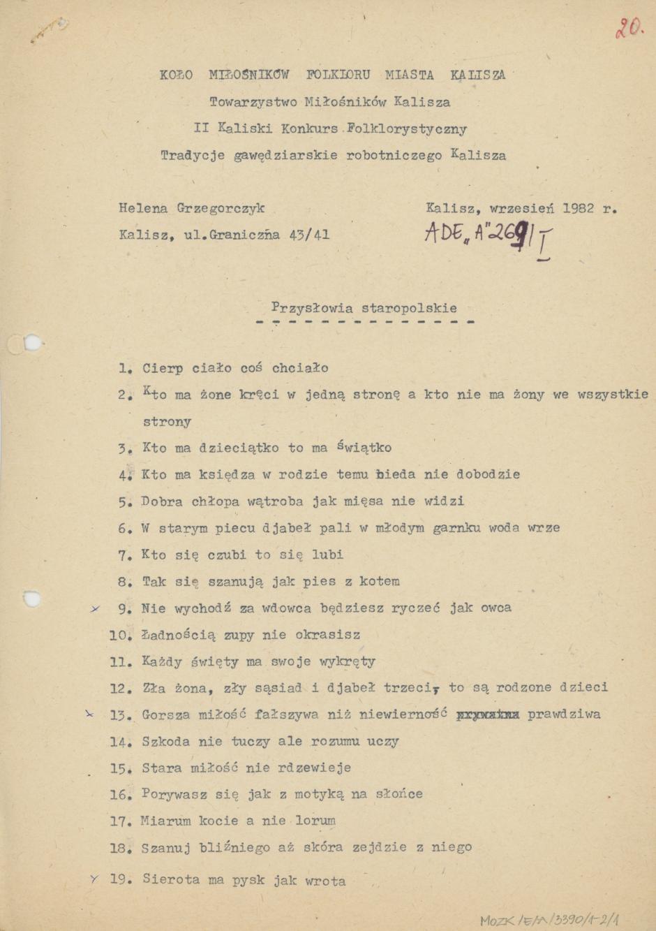 Przysłowia staropolskie