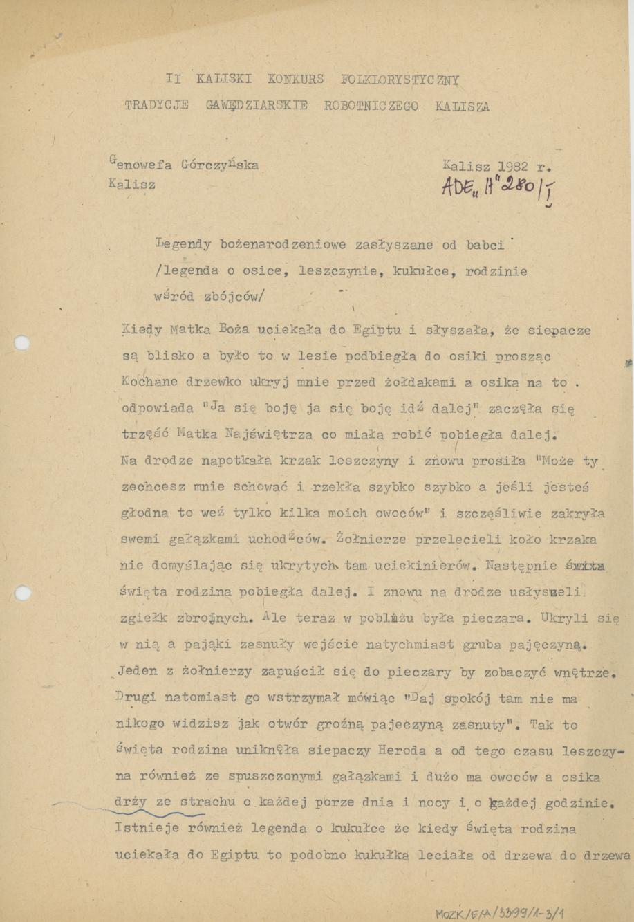 Legendy bożonarodzeniowe zasłyszane od babci