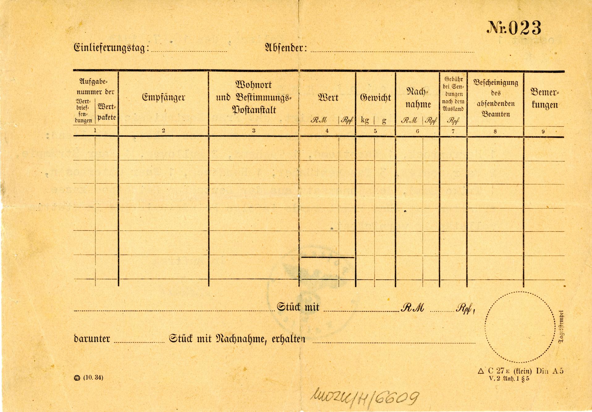 Zaświadczenie z urzędu pocztowego