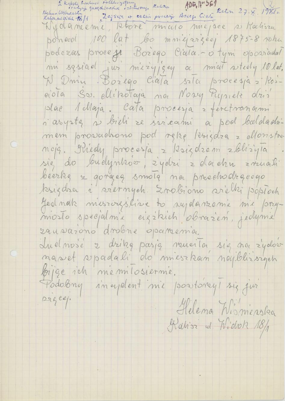 Zajście w czasie procesji Bożego Ciała