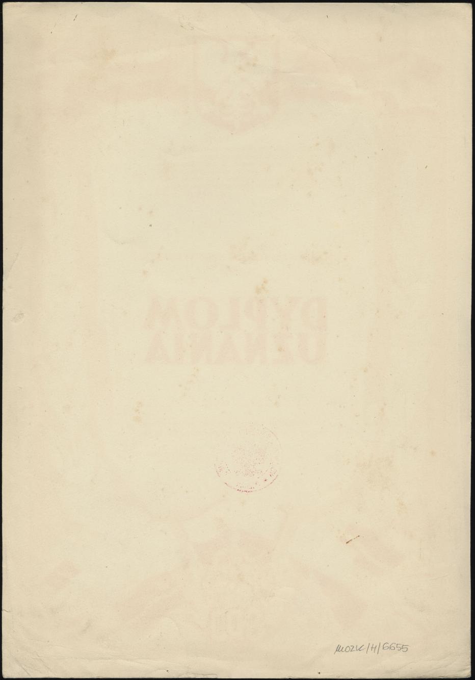 Dyplom uznania dla obywatela Władysława Żyto