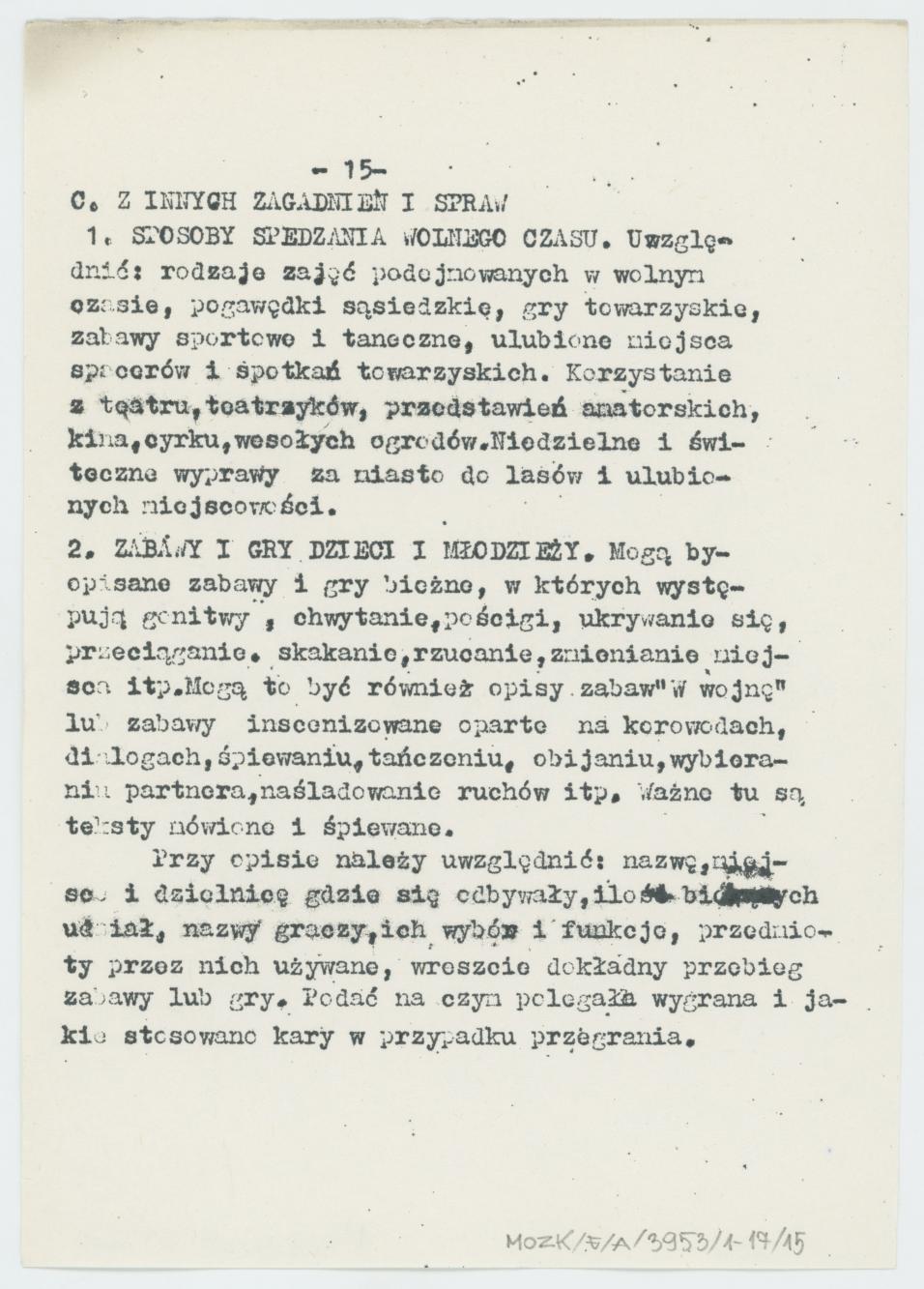 Uchrońmy od zapomnienia Folklor Kalisza - warunki konkursu, cz. 2