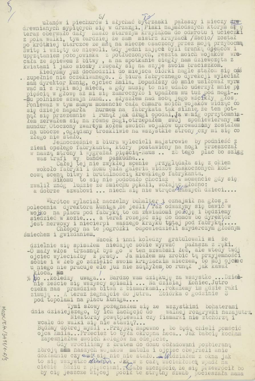 Opowieść o zabawach młodzieży kaliskiej w okresie 1908-1910 r.