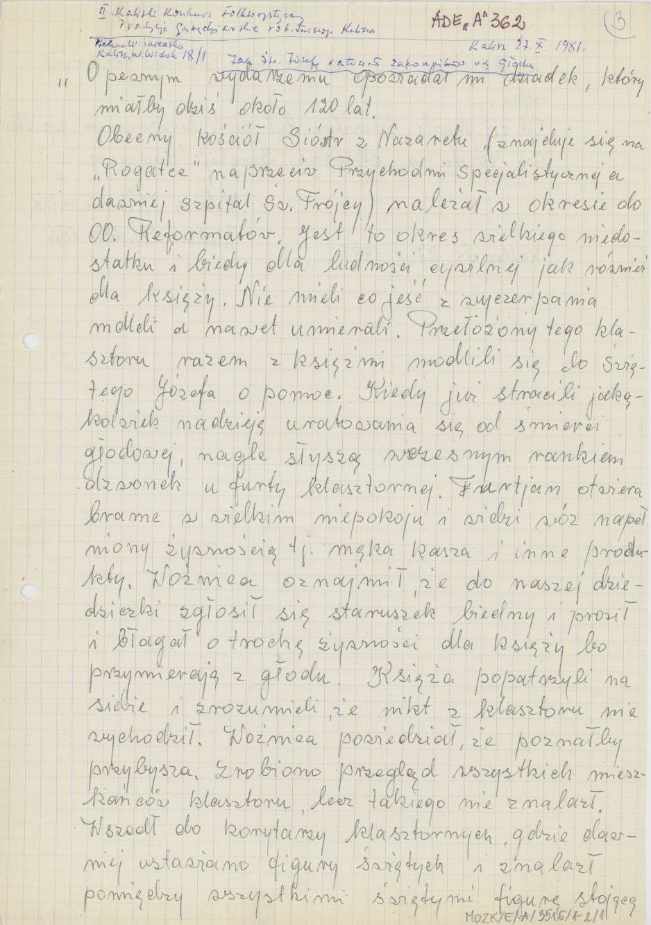 Jak św. Józef ratował zakonników od głodu