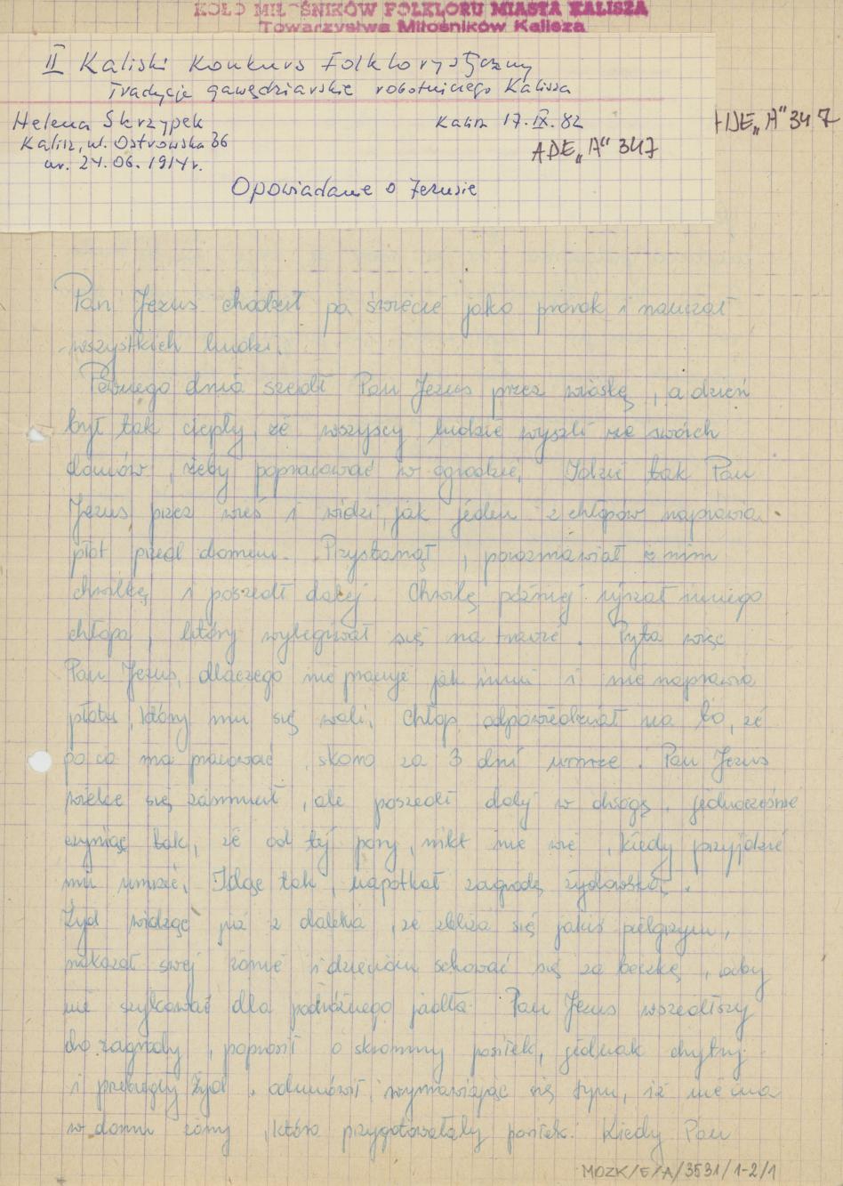 Opowiadanie o Jezusie