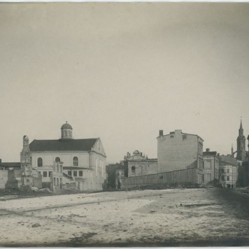 Widok Końskiego Targu w dzielnicy żydowskiej