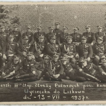 Kurs oficerski straży pożarnych powiatu konińskiego - wycieczka do Liskowa