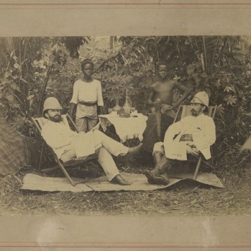 Portret Stefana Szolc-Rogozińskiego i  Benedykta Henryka Tyszkiewicza w Kamerunie (?)