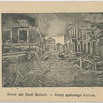 Ruine der Stadt Kalisch - Ruiny spalonego Kalisza