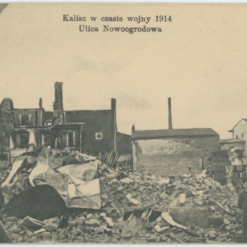 Ulica Nowoogrodowa, Kalisz w czasie wojny 1914