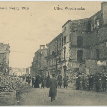 Ulica Wrocławska, Kalisz w czasie wojny 1914
