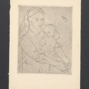 Portret kobiety z dzieckiem