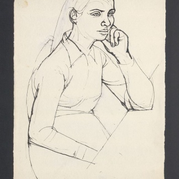 Dziewczyna przy stole